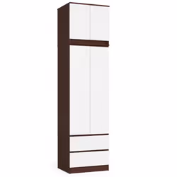 AKORD Furniture Factory SP0PSZNADS60WENBIA armadio/guardaroba per camera da letto 2 ripiani 2 porta/porte Wengé - Vista aggiuntiva 5