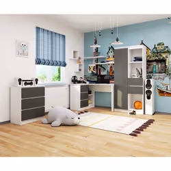 AKORD Furniture Factory IP0P3SBIASZAB16 scrivania per computer Bianco - Vista aggiuntiva 5