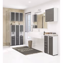 AKORD Furniture Factory OP0LLAZ85BIASZA armadietto di conservazione per bagno Bianco - Vista aggiuntiva 4
