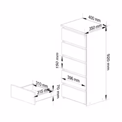 AKORD Furniture Factory OP0LCL5BIA001 cassettiera