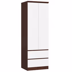 AKORD Furniture Factory SP0PSYSVENBIA001, Wengé, Guardaroba, 1 ripiani, 2 porta/porte, Opaco, Porta a battente