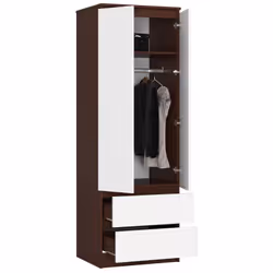 AKORD Furniture Factory SP0PSYSVENBIA001 armadio/guardaroba per camera da letto 1 ripiani 2 porta/porte Wengé