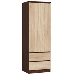 AKORD Furniture Factory SP0PSYSVENSON001 armadio/guardaroba per camera da letto 1 ripiani 2 porta/porte Wengé