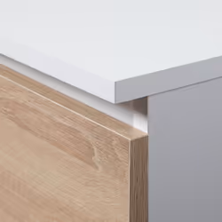AKORD Furniture Factory IP0PBIUBIASONPIKSLEW scrivania per computer Bianco, Colore quercia - Vista aggiuntiva 4