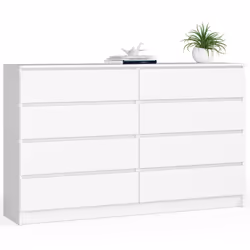AKORD Furniture Factory OP0LK-160BIA8, Bianco, 8 cassetto/cassetti, Opaco, 16 mm, 71 cm, 400 mm