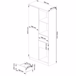 AKORD Furniture Factory RP0PREGR15BIASON libreria ufficio