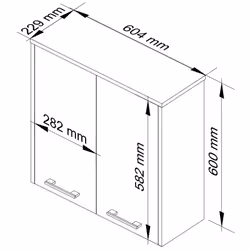 AKORD Furniture Factory OP0LLAZW60BIASON armadietto di conservazione per bagno Bianco