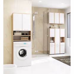 AKORD Furniture Factory OP0LLAZW60DABBIA armadietto di conservazione per bagno Quercia - Vista aggiuntiva 4
