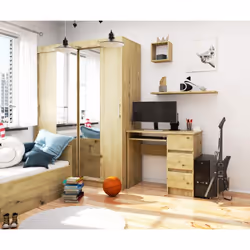 AKORD Furniture Factory IP0PBIUART008 scrivania per computer Colore quercia - Vista aggiuntiva 4