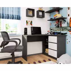 AKORD Furniture Factory IP0P3SSZABIAB16P scrivania per computer Bianco - Vista aggiuntiva 4
