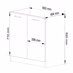 AKORD Furniture Factory KS0POLIBIABET001 credenza e mobile per stanza da pranzo