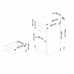 AKORD Furniture Factory KS0POLIBIABET004 credenza e mobile per stanza da pranzo