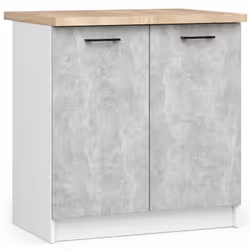 AKORD Furniture Factory KS0POLIBIABET015, 2 porta/porte, 2 ripiani, Bianco, Porta a battente, 16 mm, 460 mm