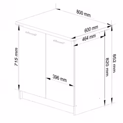 AKORD Furniture Factory KS0POLIBIABET015 credenza e mobile per stanza da pranzo