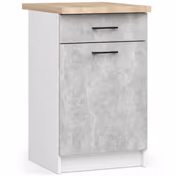 AKORD Furniture Factory KS0POLIBIABETS5005, 1 porta/porte, 2 ripiani, Bianco, Porta a battente, 16 mm, 1 cassetto/cassetti