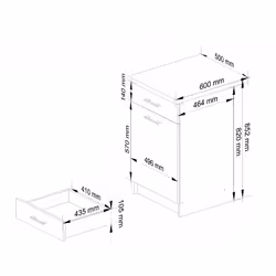 AKORD Furniture Factory KS0POLIBIABETS5005 credenza e mobile per stanza da pranzo