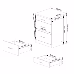 AKORD Furniture Factory KS0POLIBIABET3S007 credenza e mobile per stanza da pranzo
