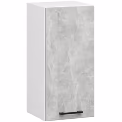 AKORD Furniture Factory KS0POLIBIABET008H580, 1 porta/porte, 2 ripiani, Bianco, Porta a battente, 16 mm, 300 mm