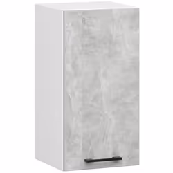 AKORD Furniture Factory KS0POLIBIABET005H580, 1 porta/porte, 2 ripiani, Bianco, Porta a battente, 16 mm, 300 mm