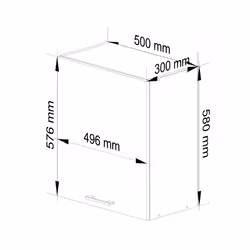 AKORD Furniture Factory KS0POLIBIABETW005H580 credenza e mobile per stanza da pranzo