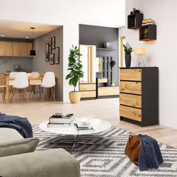 AKORD Furniture Factory OP0LK-6SZARART003 cassettiera - Vista aggiuntiva 4