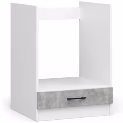 AKORD Furniture Factory KS0POLIBIABET013, 1 porta/porte, 1 ripiani, Bianco, Porta a battente, 16 mm, 550 mm