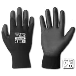 Bradas RWPBC10 guanto da pulizia Poliestere, Poliuretano Nero Unisex