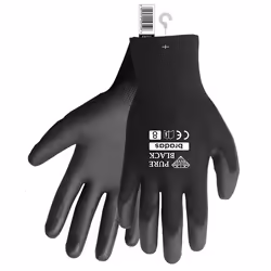 Bradas RWPBC10 guanto da pulizia Poliestere, Poliuretano Nero Unisex