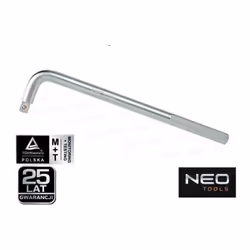 Realizzate in acciaio crome vanadium Misure: 450mm attacco : 3/4 Qualità professionale GARANZIA 25 ANNI WWW.NEO-TOOL.COM MADE ...