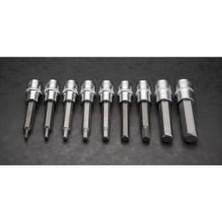 Neo Tools - Set chiavi esagonali con bussola 9pz - 4-17mm x 100mm - 08-706