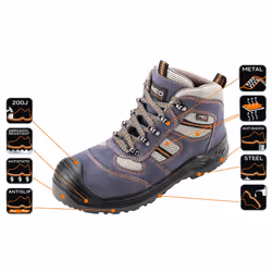 NEO tools 82-046, Stivali di sicurezza, S1P, 1,46 kg, Acciaio