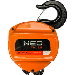 Neo Tools - 11-763 paranco manuale a catena 5000KG 5TON 3MT argano sollevatore