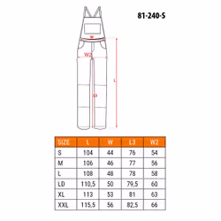 NEO tools 81-240-S vestito da lavoro Grigio