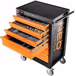 NEO tools 84-221+G, Acciaio, Nero, Arancione, 3 cassetto/cassetti, 3 cassetto/cassetti, 280 kg, 2 ruota(e)