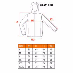 NEO tools 81-511-XXXL, Giacca, XXXL, 2 tasche, Poliestere, Cotone, 300 g/m²