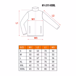 NEO tools 81-211-XXXL, Giacca, XXXL, Poliestere, Cotone, 255 g/m²