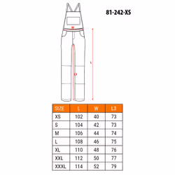 NEO tools 81-242-XS, xs, Poliestere, Cotone, 255 g/m²
