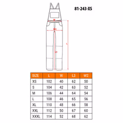 NEO tools 81-243-XS vestito da lavoro
