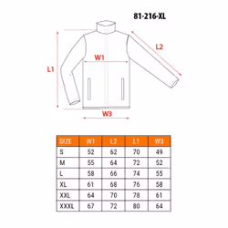 NEO tools 81-216-XL, Giacca, XL, Poliestere, Cotone, 250 g/m²