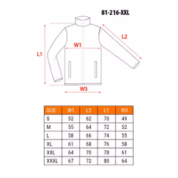 NEO tools 81-216-XXL, Giacca, XXL, Poliestere, Cotone, 250 g/m²