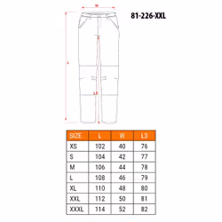 NEO tools 81-226-XXL pantalone protettivo