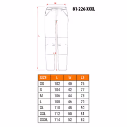 NEO tools 81-226-XXXL pantalone protettivo