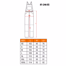 NEO tools 81-246-XS, xs, Poliestere, Cotone, 250 g/m²