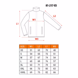 NEO tools 81-217-XS, Giacca, xs, Cotone, 210 g/m²