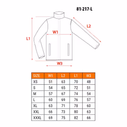 NEO tools 81-217-L, Giacca, L, Cotone, 210 g/m²
