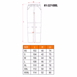 NEO tools 81-227-XXXL, XXXL, 210 g, Cotone, 100% Cotton