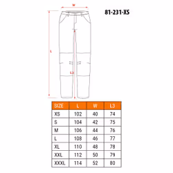 NEO tools 81-231-XS, XS, 170 g, Cotone, Poliestere, 90% polyamide + 10% elastane