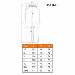 NEO tools 81-231-L, L, 170 g, Cotone, Poliestere, 90% polyamide + 10% elastane