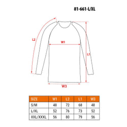 NEO tools 81-661-L/XL biancheria intima integrale