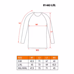 NEO tools 81-662-L/XL biancheria intima integrale